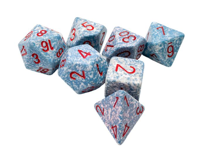 Chessex - Speckled Polyhedral 7 Dice Set - Air