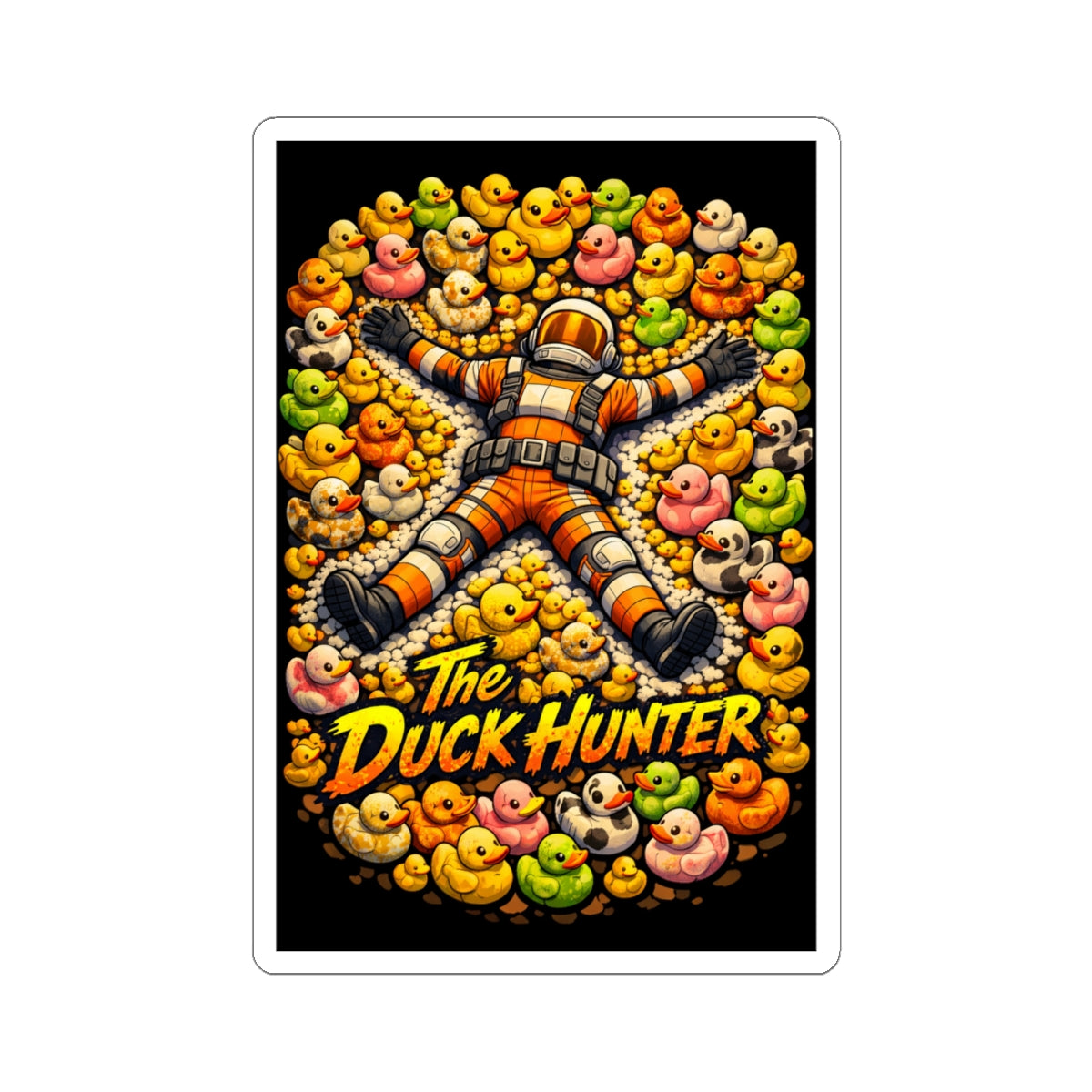 Bad Teammates The Duck Hunter Kiss-Cut Stickers