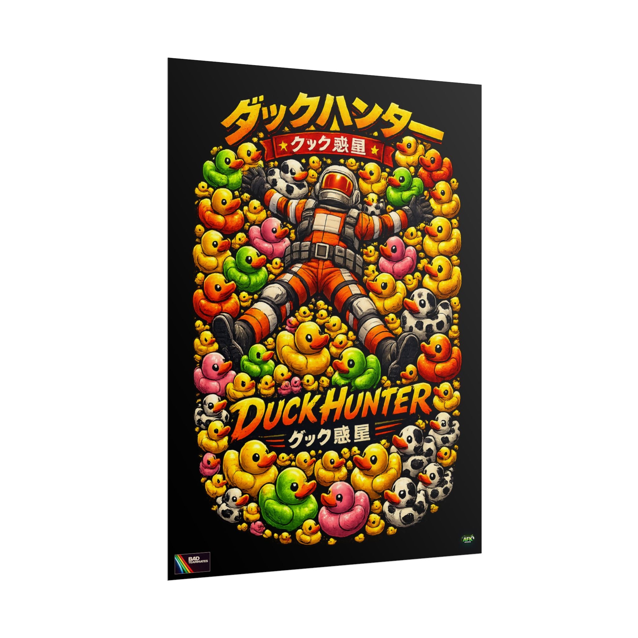 Bad Teammates Japanese Duck Hunter Poster