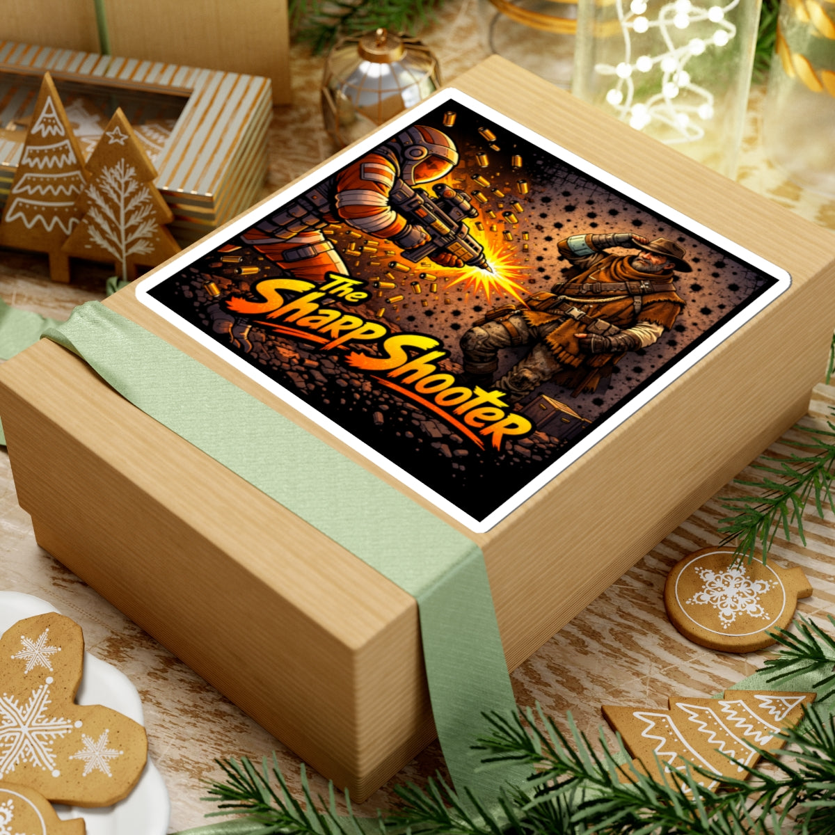 Bad Teammates The Sharp Shooter Kiss-Cut Stickers