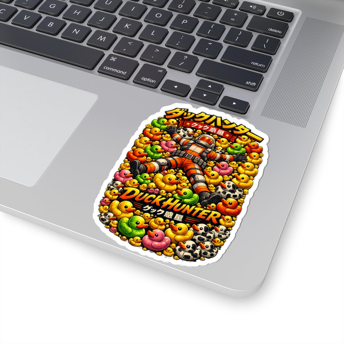 Bad Teammates Japanese Duck Hunter Kiss-Cut Stickers