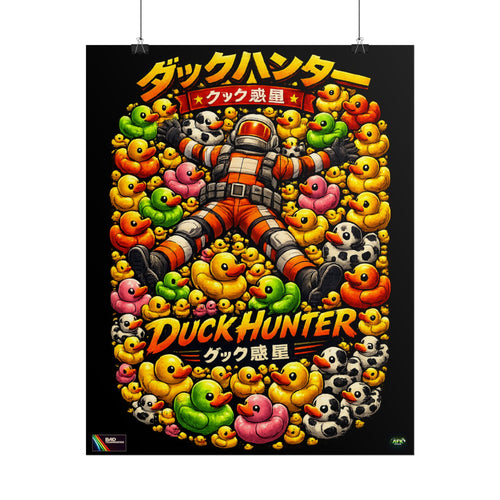 Bad Teammates Japanese Duck Hunter Poster