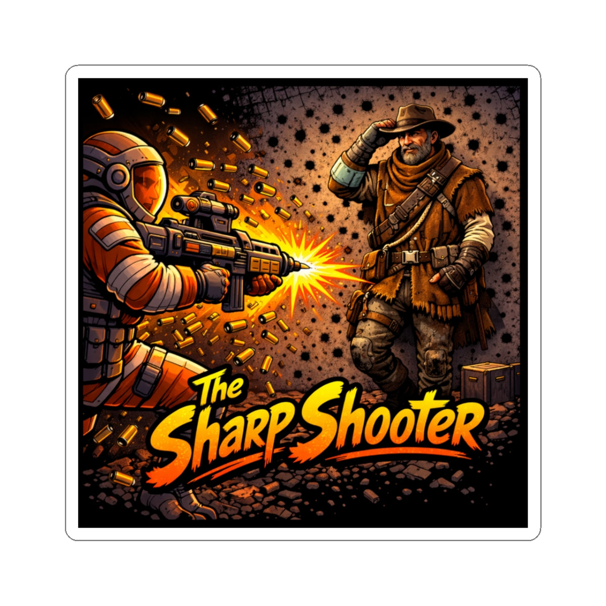 Bad Teammates The Sharp Shooter Kiss-Cut Stickers