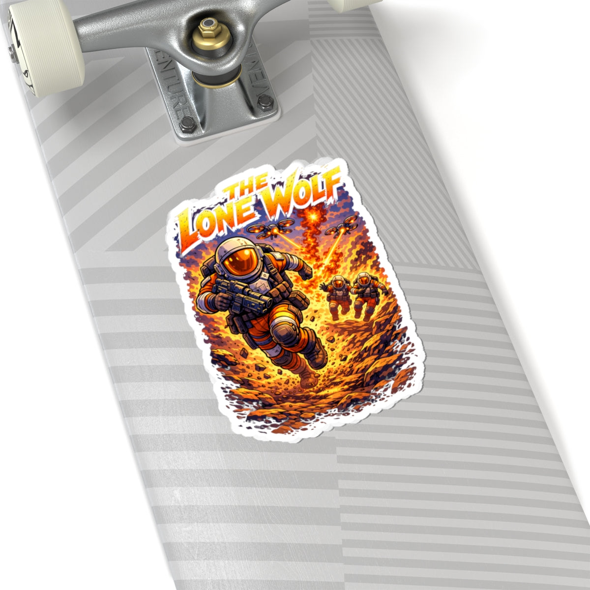 Bad Teammates The Lone Wolf Kiss-Cut Stickers