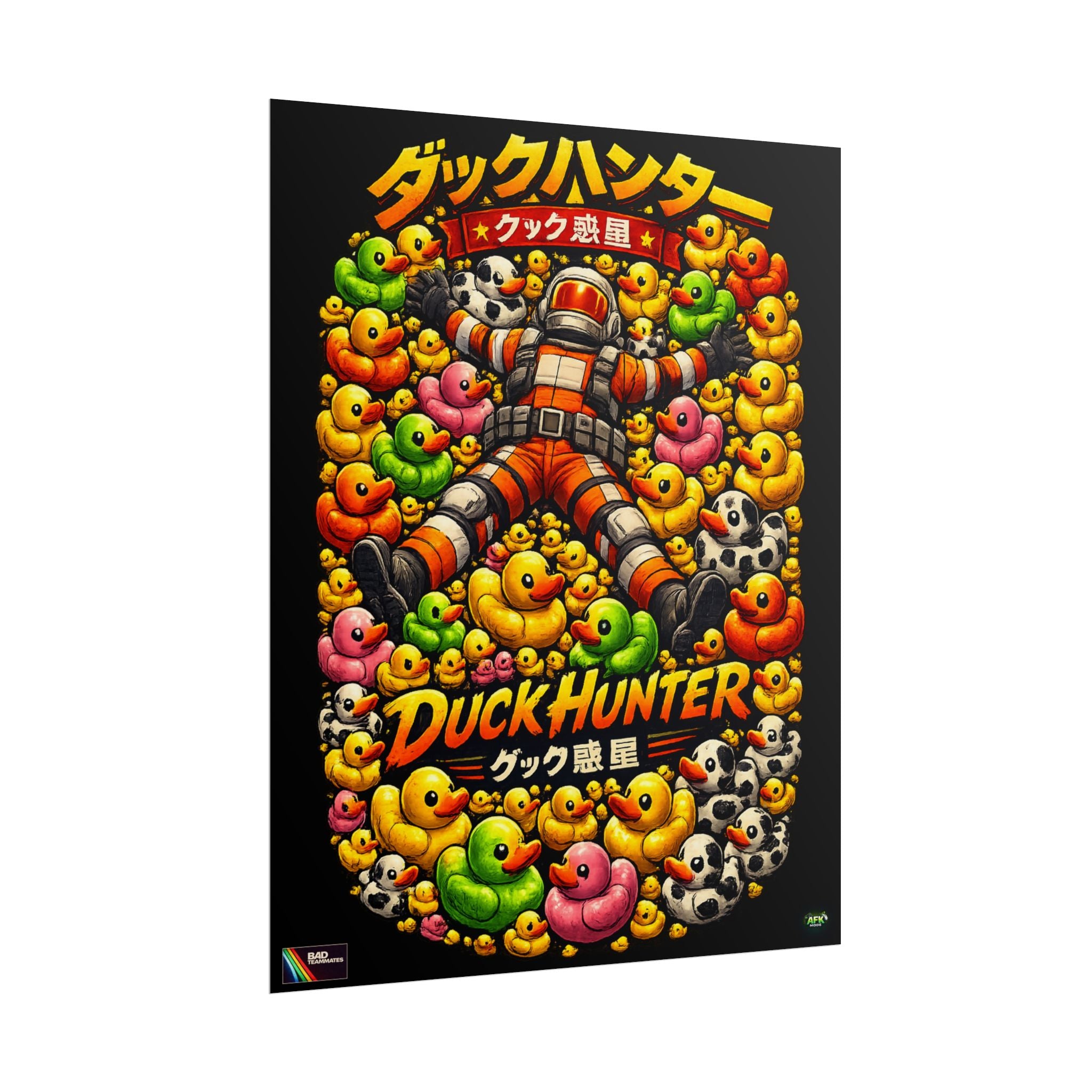 Bad Teammates Japanese Duck Hunter Poster