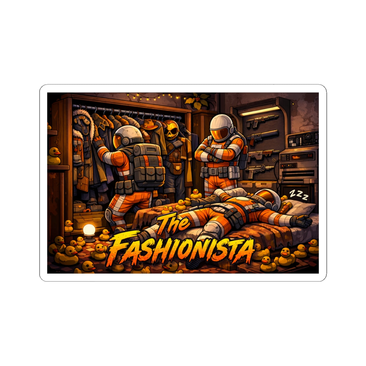 Bad Teammates The Fashionista Kiss-Cut Stickers