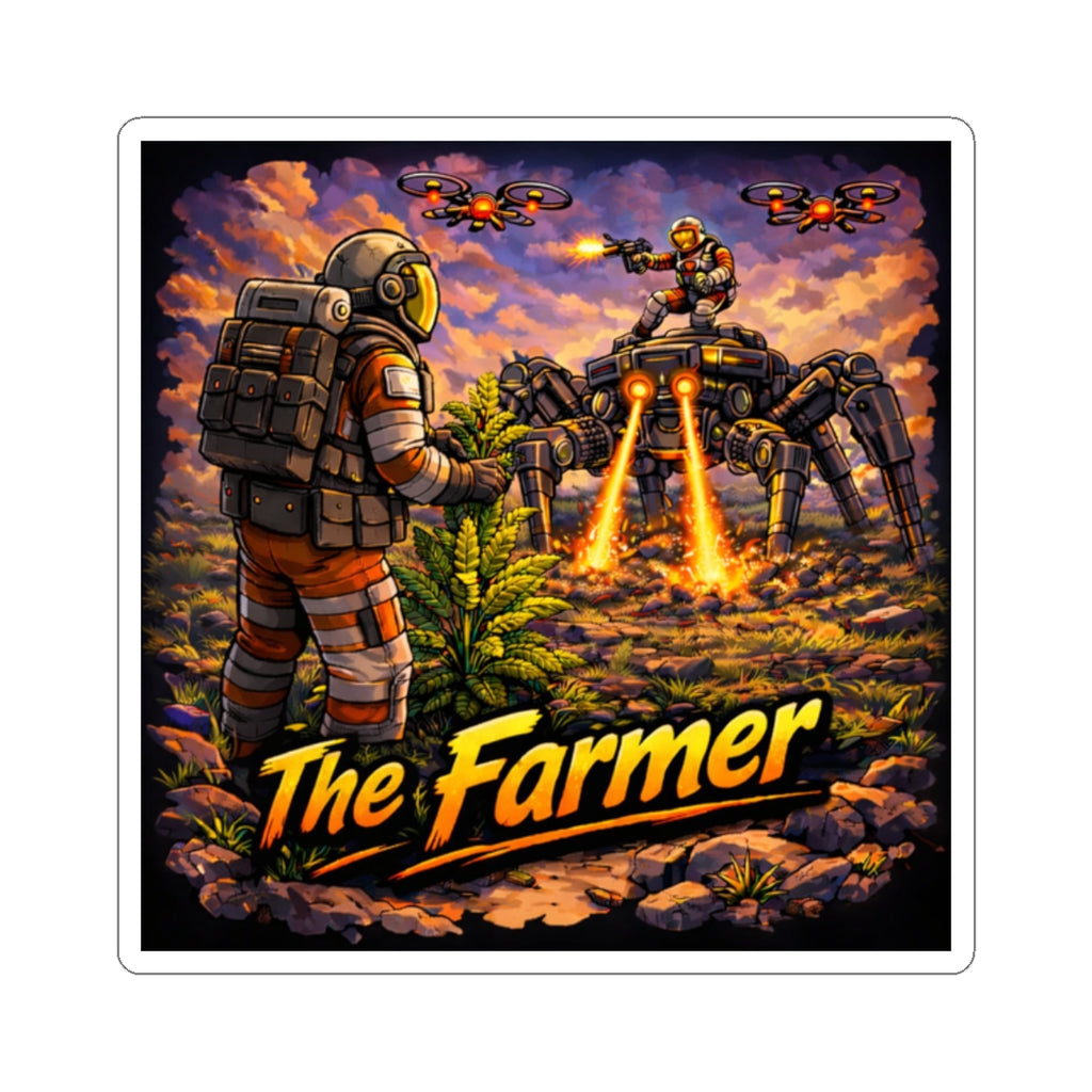 Bad Teammates The Farmer Kiss-Cut Stickers
