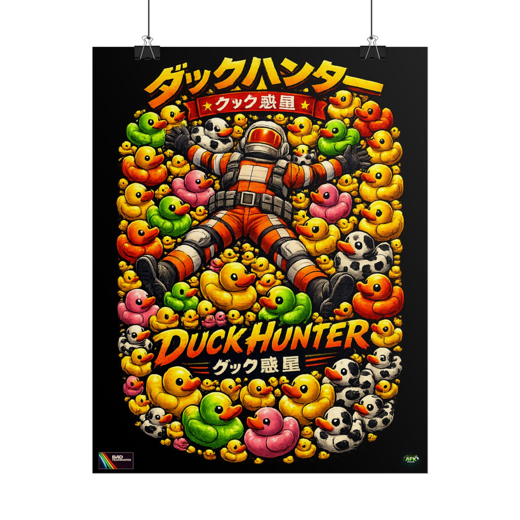 Bad Teammates Japanese Duck Hunter Poster