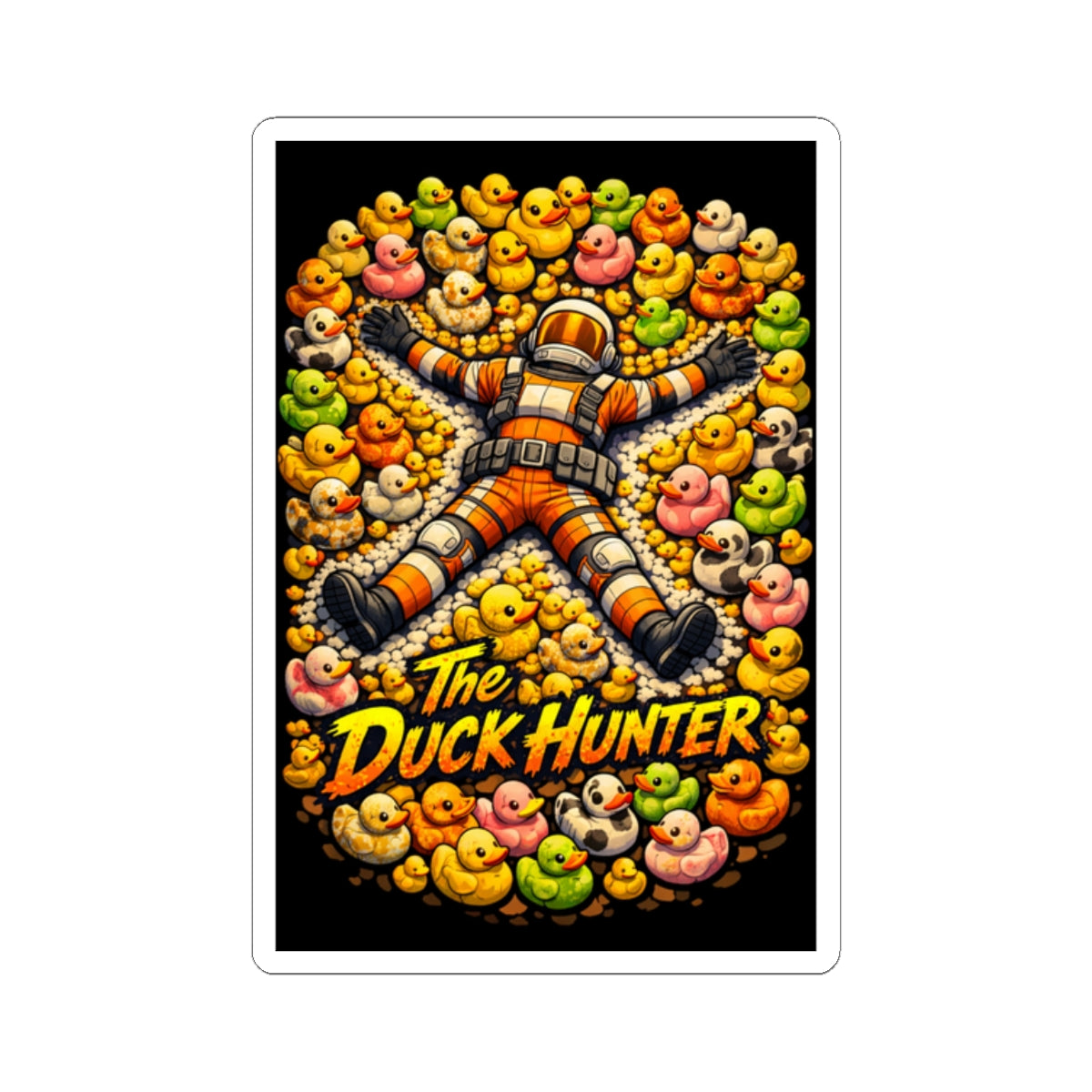 Bad Teammates The Duck Hunter Kiss-Cut Stickers