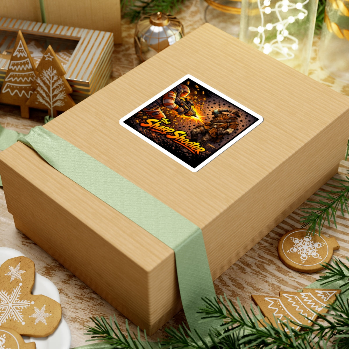 Bad Teammates The Sharp Shooter Kiss-Cut Stickers