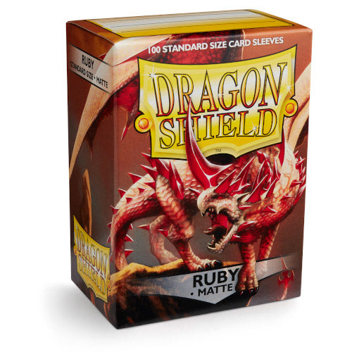 Dragon Shield - Matte Standard Size Sleeves 100pk - Ruby